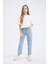 Kız Çocuk Mom Fit Standart Paça Jean Pantolon D7095A825SM 10