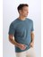 %100 Pamuk New Regular Fit Bisiklet Yaka Basic Düz Kısa Kollu Tişört V7699AZ25SP 10