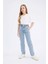 Kız Çocuk Paperbag Jogger Paça Pamuklu Jean Pantolon D7112A825SM 9