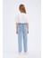 Kız Çocuk Paperbag Jogger Paça Pamuklu Jean Pantolon D7112A825SM 14