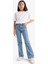 Kız Çocuk Flare Fit İspanyol Paça Jean Pantolon D7096A825SM 12