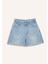 Kız Çocuk Paperbag Jean Şort B8113A825SM 14