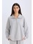 Regular Fit Yarım Fermuarlı Dik Yaka Basic Düz Sweatshirt D9009AX24WN 12
