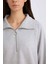 Regular Fit Yarım Fermuarlı Dik Yaka Basic Düz Sweatshirt D9009AX24WN 13