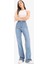 Slim Flare Yüksek Bel Düz Paça Uzun Jean Pantolon D7974AX25SP 9