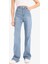Slim Flare Yüksek Bel Düz Paça Uzun Jean Pantolon D7974AX25SP 11