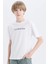 Erkek Çocuk Bisiklet Yaka Nakışlı Kısa Kollu Tişört 7