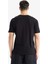 %100 Pamuk New Regular Fit Bisiklet Yaka Basic Düz Kısa Kollu Siyah Tişört V7699AZ25SP 14