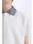 Erkek Çocuk Polo Yaka Basic Düz Kısa Kollu Tişört D9254A825SM 11