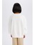 Kız Çocuk Oversize Geniş Kalıp Bisiklet Yaka Baskılı Sweatshirt D9784A825SP 15