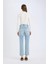 Mary Vintage Straight Fit Yüksek Bel Düz Paça Jean Kar Yıkamalı Pantolon D7981AX25SP 15