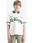 Erkek Çocuk Oversize Geniş Kalıp Polo Yaka Baskılı Kısa Kollu Tişört 13