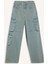 Erkek Çocuk Beli Lastikli Kargo Cepli Düz Paça Jean Pantolon D7088A825SP 18