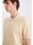 %100 Pamuk Regular Fit Polo Yaka Kısa Kollu Basic Düz Pike Kumaş Tişört C1293AX25SP 11