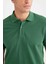 %100 Pamuk Regular Fit Polo Yaka Kısa Kollu Basic Düz Pike Kumaş Tişört C1293AX25SP 9
