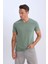 %100 Pamuk Regular Fit V Yaka Pamuklu Basic Düz Kısa Kollu Tişört D7938AX25SP 8