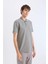 Regular Fit Polo Yaka Kısa Kollu Dokulu Waffle Tişört D7932AX25SP 10
