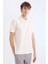 Regular Fit Polo Yaka Waffle Kısa Kollu Tişört D7932AX25SP 7
