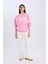Oversize Geniş Kalıp Bisiklet Yaka Baskılı Kalın Sweatshirt D9805AX24WN 7
