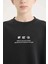 Erkek Çocuk Oversize Geniş Kalıp Bisiklet Yaka Sırt Baskılı Yıkamalı Soluk Efektli Sweatshirt D8494A825SP 19