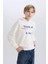 Erkek Çocuk Oversize Geniş Kalıp Kapüşonlu Baskılı Sweatshirt D7400A825SP 17
