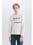 Erkek Çocuk Oversize Geniş Kalıp Kapüşonlu Baskılı Sweatshirt D7400A825SP 18