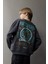 Erkek Çocuk Oversize Geniş Kalıp Bisiklet Yaka Sırt Baskılı Sweatshirt D8497A825SP 11