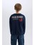 Erkek Çocuk Oversize Geniş Kalıp Bisiklet Yaka Sırt Baskılı Sweatshirt D7402A825SP 17