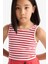 Kız Çocuk Bisiklet Yaka Çizgili Atlet Z7814A625HS 13
