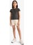 Kız Çocuk Slim Fit Dar Kesim Bisiklet Yaka Basic Düz Fitilli Kaşkorse Kısa Kollu Tişört B3053A825SM 11