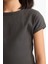Kız Çocuk Slim Fit Dar Kesim Bisiklet Yaka Basic Düz Fitilli Kaşkorse Kısa Kollu Tişört B3053A825SM 14