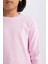 Kız Çocuk Slim Fit Dar Kesim Bisiklet Yaka Ribana Uzun Kollu Basic Düz Okul Tişörtü B7452A825SP 11