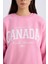 Oversize Geniş Kalıp Bisiklet Yaka Baskılı Kalın Sweatshirt D9805AX24WN 10
