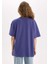 Oversize Geniş Kalıp Bisiklet Yaka Basic Düz Kısa Kollu Tişört V4136AZ25SM 12