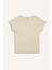 Kız Çocuk Slim Fit Dar Kesim Bisiklet Yaka Basic Düz Fitilli Kaşkorse Kısa Kollu Tişört B3053A825SM 20