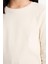 Kız Çocuk Okula Dönüş Slim Fit Dar Kesim Bisiklet Yaka Ribana Uzun Kollu Basic Düz Tişört B7452A825SP 12