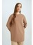 Regular Fit Bisiklet Yaka Basic Düz Uzun Kollu Tişört Tunik D4897AX24WN 10