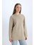 Regular Fit Bisiklet Yaka Basic Düz Uzun Kollu Tişört Tunik D4897AX24WN 12