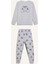 Erkek Çocuk Kadife Pijama Takımı Baskılı Uzun Kollu Üst Uzun Alt D8599A824CW 17