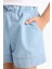 Kız Çocuk Beli Lastikli Jean Şort B6386A825SM 14