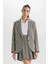 Oversize Geniş Kalıp Ceket Yaka Blazer Ceket D9376AX24AU 9