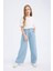 Kız Çocuk Wide Leg Geniş Paça Jean Pantolon D7103A825SM 12
