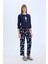 Fall in Love Snoopy Pijama Takımı Regular Fit Uzun Kollu Üst Beli Lastikli Uzun Alt E0228AX24WN 7