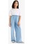 Kız Çocuk Wide Leg Geniş Paça Jean Pantolon D7101A825SM 8
