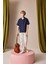 Erkek Çocuk Oversize Geniş Kalıp Polo Yaka Brode Kısa Kollu Gömlek D8339A825SM 10