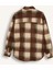 Oversize Geniş Kalıp Kareli Flanel Uzun Kollu Gömlek E0572AX24WN 18