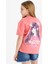 Kız Çocuk Relax Fit Bisiklet Yaka Sırt Baskılı Kısa Kollu Tişört E0387A825SM 7