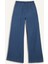 Pull On Wide Leg Yüksek Bel Uzun Tensel Yıkamalı Pantolon D8243AX25SM 17