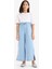 Kız Çocuk Culotte Geniş Paça Jean Pantolon D7102A825SM 13