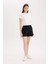 Beli Lastikli Cepli Düz Paça Şort U3357AZ25SM 8
